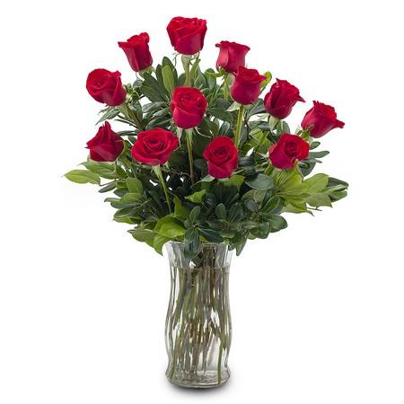12 Red Roses from Walker's Flower Shop in Huron, SD