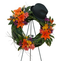 The Good Times Wreath from Walker's Flower Shop in Huron, SD