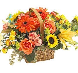 FTD Homespun Basket from Walker's Flower Shop in Huron, SD