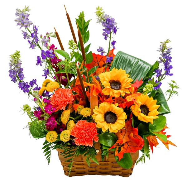 Sunny Harvest Basket from Walker's Flower Shop in Huron, SD