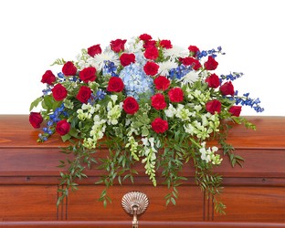 Honor Casket Spray from Walker's Flower Shop in Huron, SD