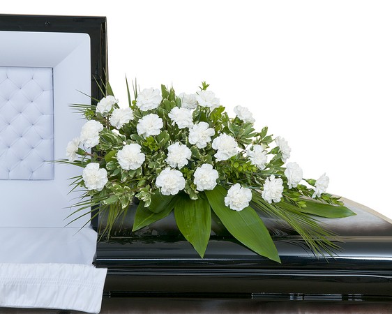 Simple Love Casket Spray from Walker's Flower Shop in Huron, SD