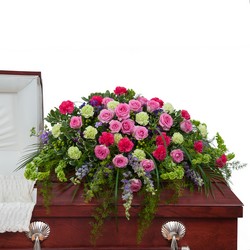 Forever Cherished Casket Spray from Walker's Flower Shop in Huron, SD