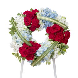 Honor Wreath from Walker's Flower Shop in Huron, SD